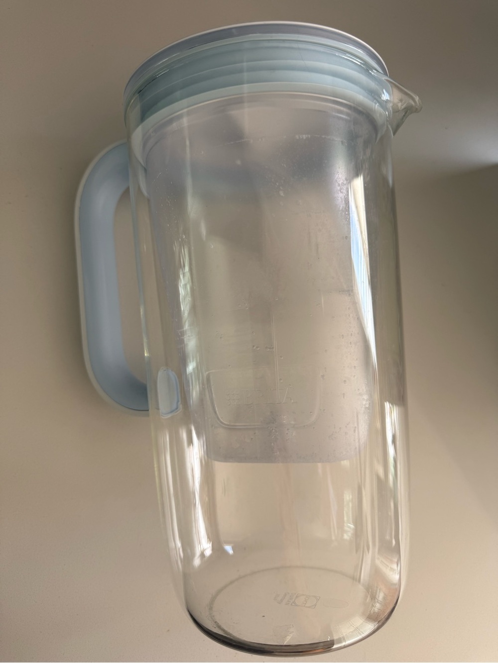 BRITA Glass One 2.5L Water Filter Pitcher Light Blue European Model